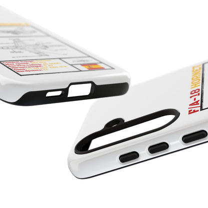 F/A-18 Hornet Schematic edition phone case (EDA Colour-Way)