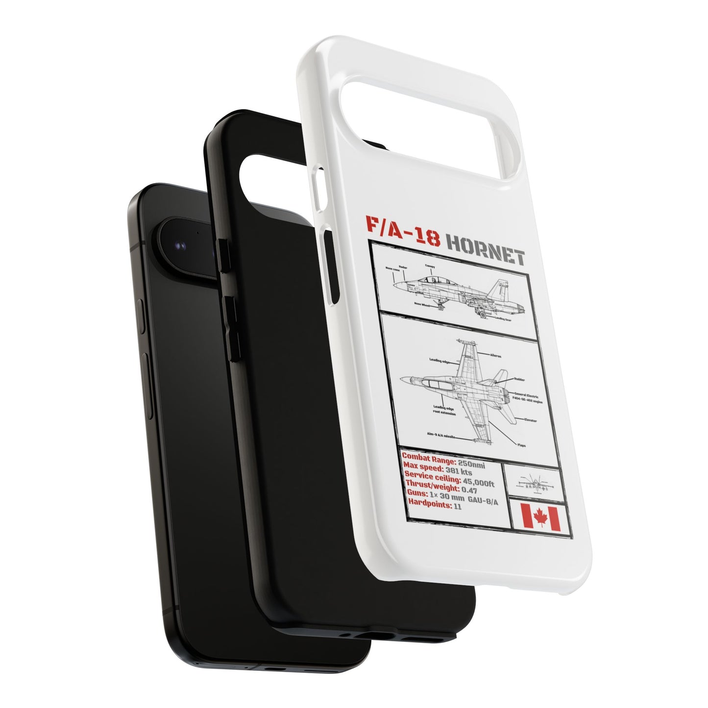 F/A-18 Hornet Schematic edition phone case (RCAF Colour-Way)