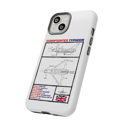 Eurofighter typhoon Schematic edition phone case (RAF Colour-Way)
