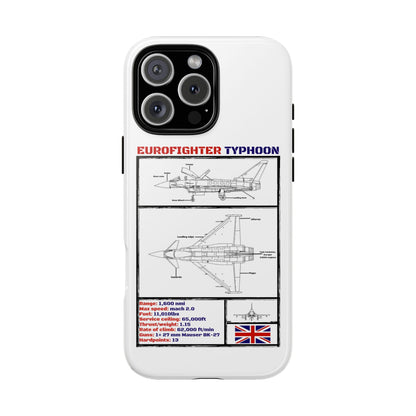 Eurofighter typhoon Schematic edition phone case (RAF Colour-Way)