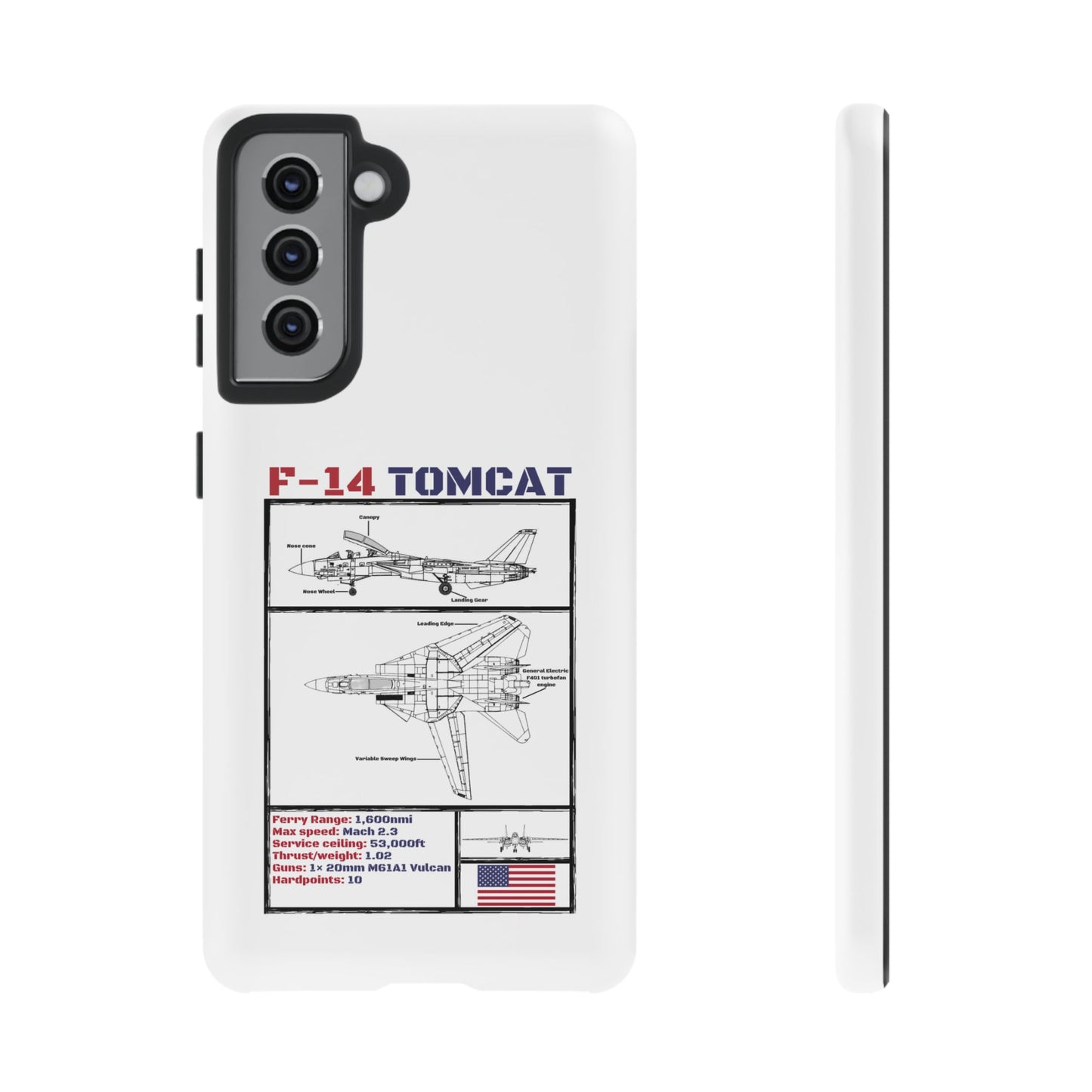 F-14 Tomcat Schematic edition phone case