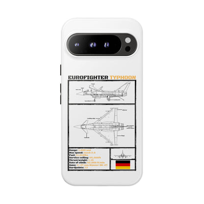 Eurofighter typhoon Schematic edition phone case (Luftwaffe Colour-Way)
