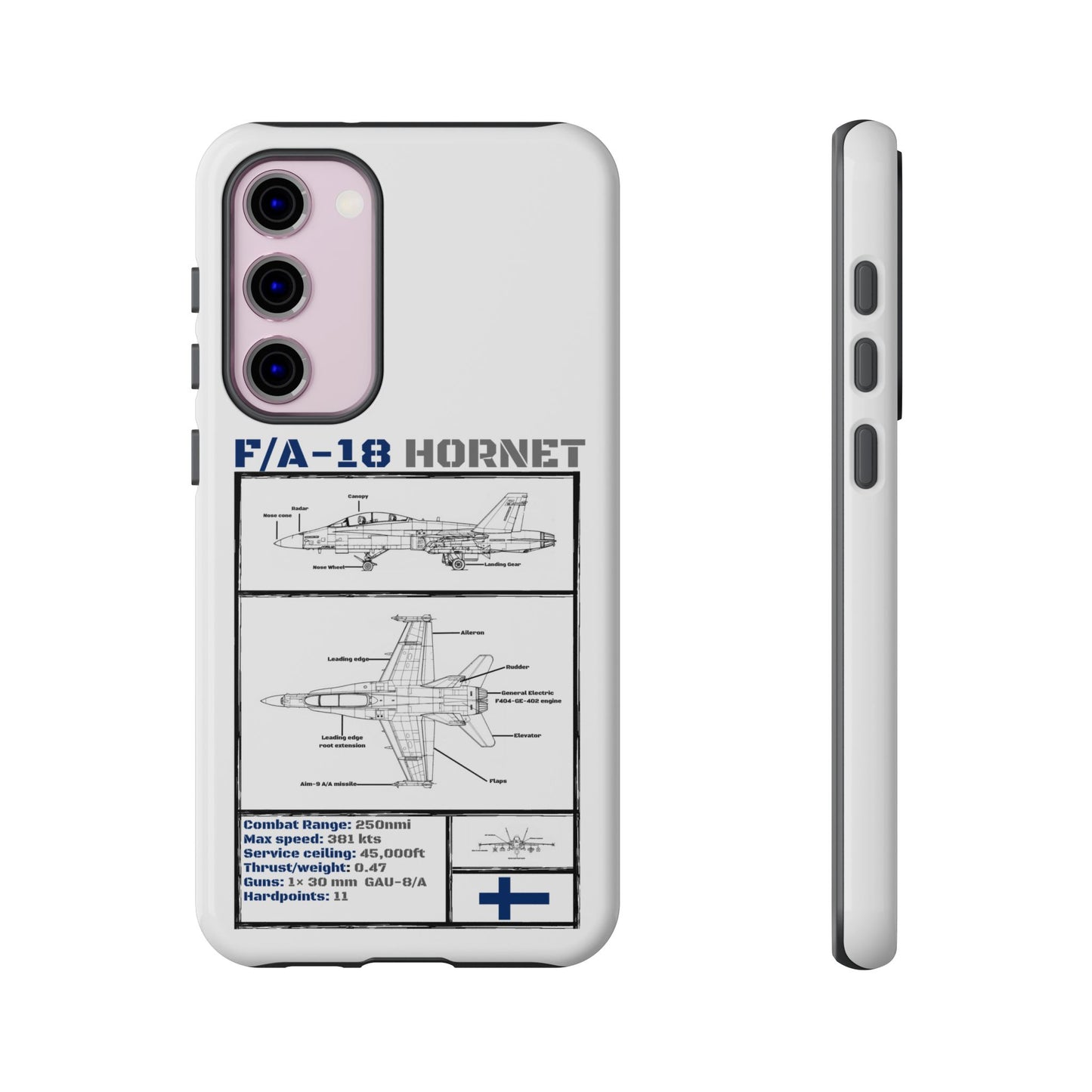 F/A-18 Hornet Schematic edition phone case (FAF Colour-Way)