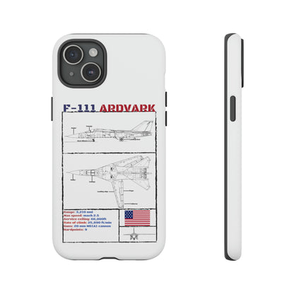 F111 Aardvark  Schematic Durable Phone Case (USAF Colourways)