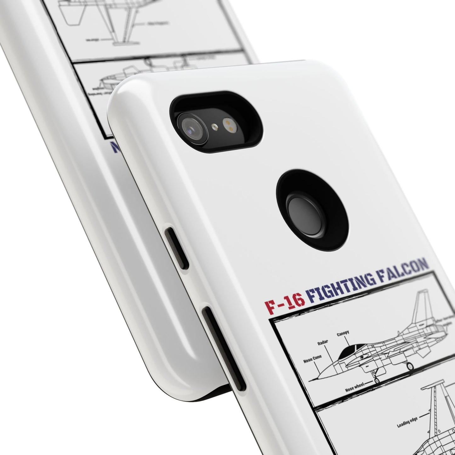 F-16 Fighting Falcon Schematic edition phone case (USAF Colour-Way)