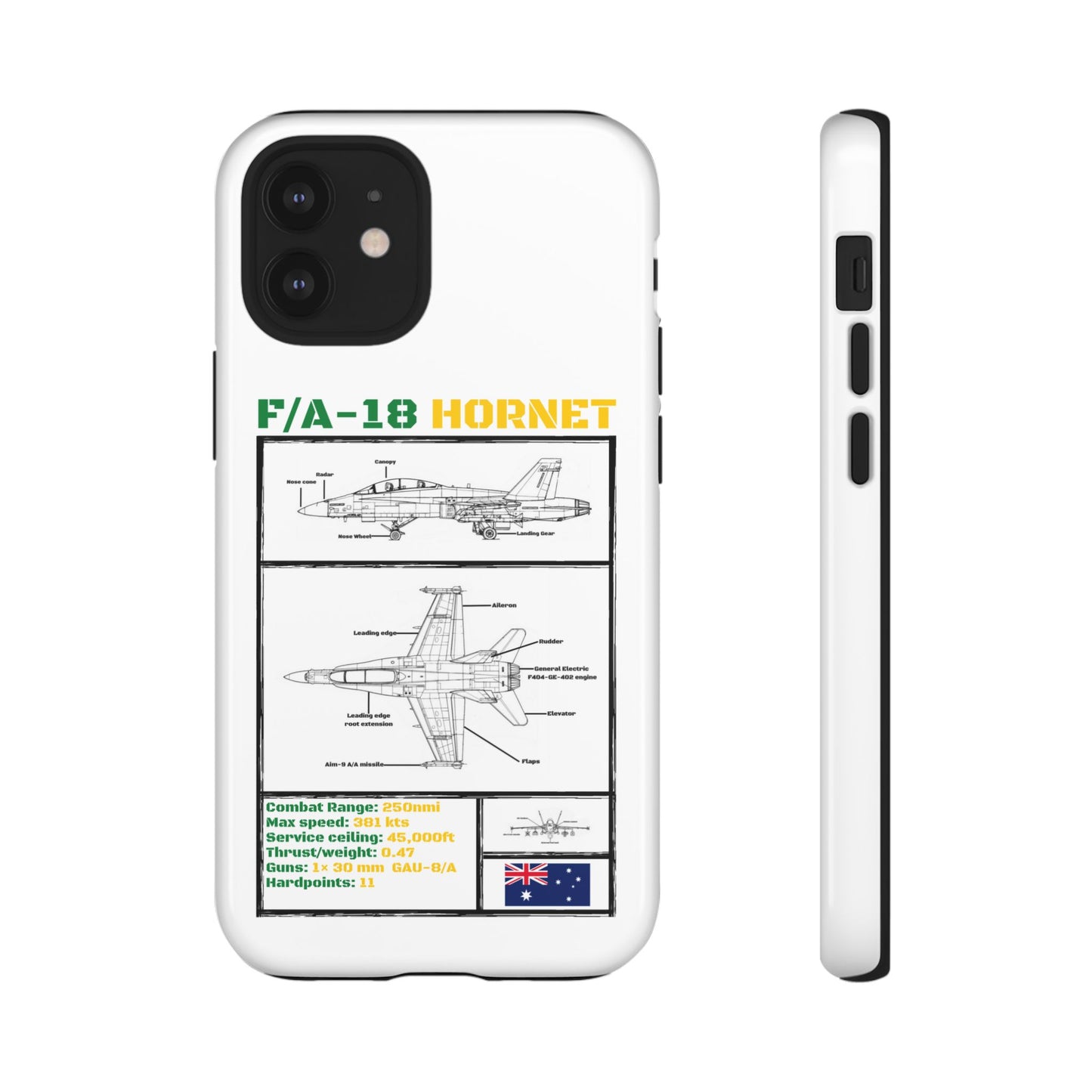 F/A-18 Hornet Schematic edition phone case (RAAF Colour-Way)