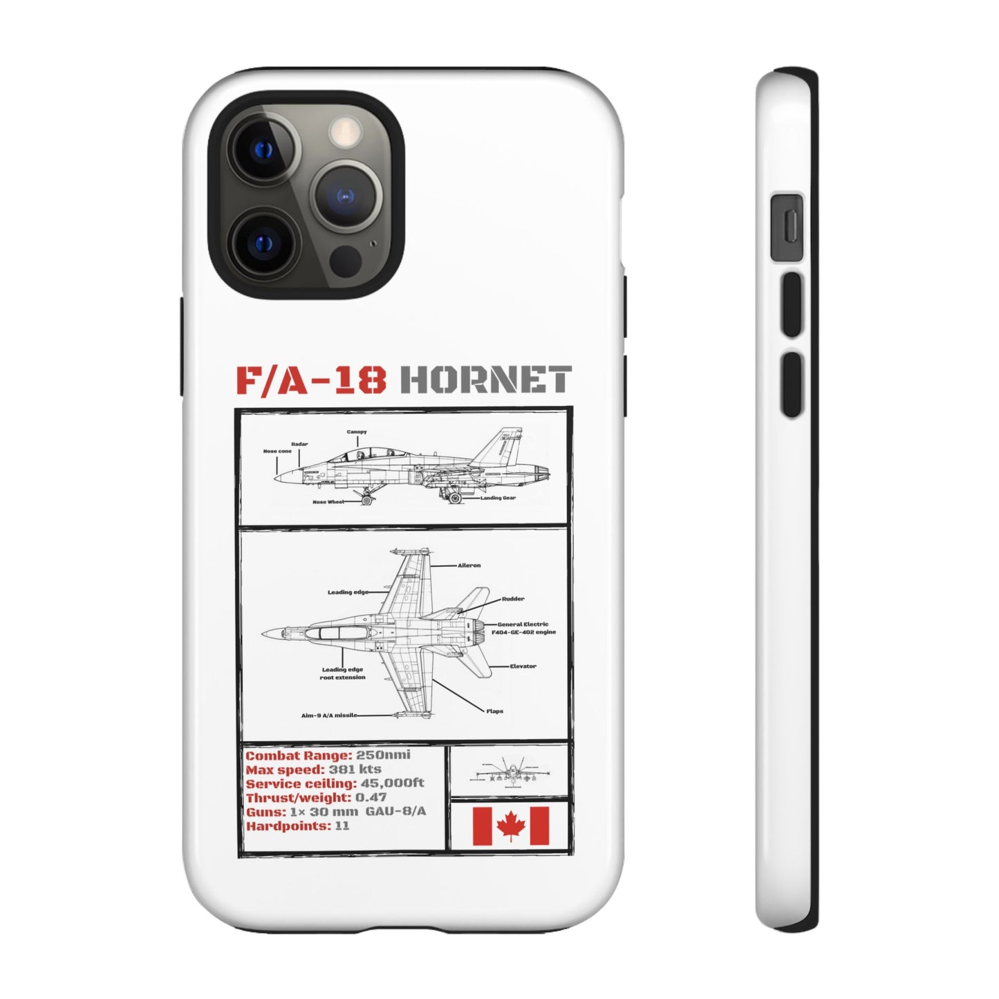 F/A-18 Hornet Schematic edition phone case (RCAF Colour-Way)