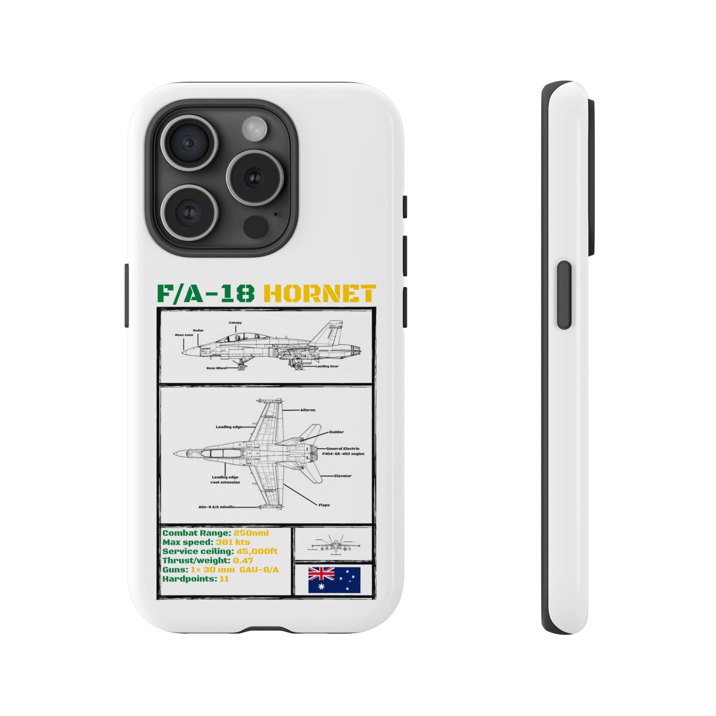 F/A-18 Hornet Schematic edition phone case (RAAF Colour-Way)