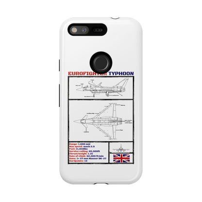Eurofighter typhoon Schematic edition phone case (RAF Colour-Way)