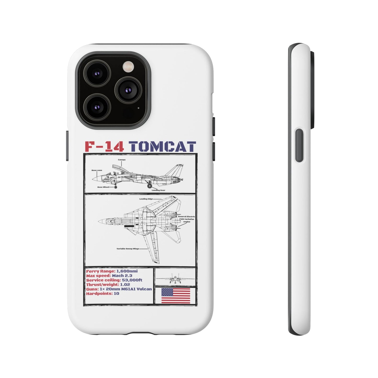 F-14 Tomcat Schematic edition phone case