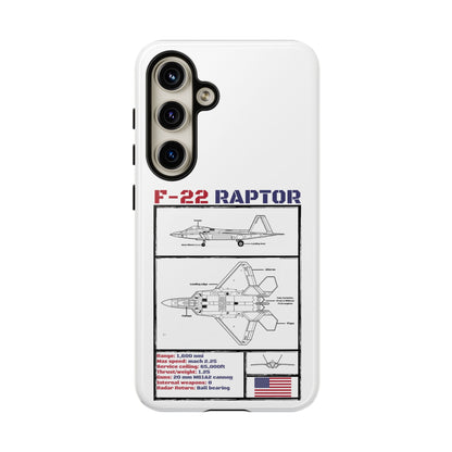 F-22 Raptor Schematic edition phone case (USAF Colour-Way)
