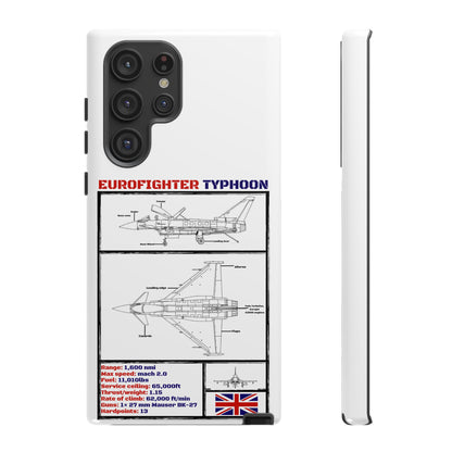 Eurofighter typhoon Schematic edition phone case (RAF Colour-Way)