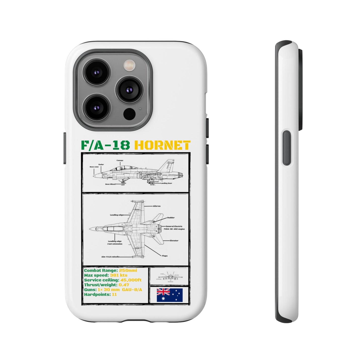 F/A-18 Hornet Schematic edition phone case (RAAF Colour-Way)
