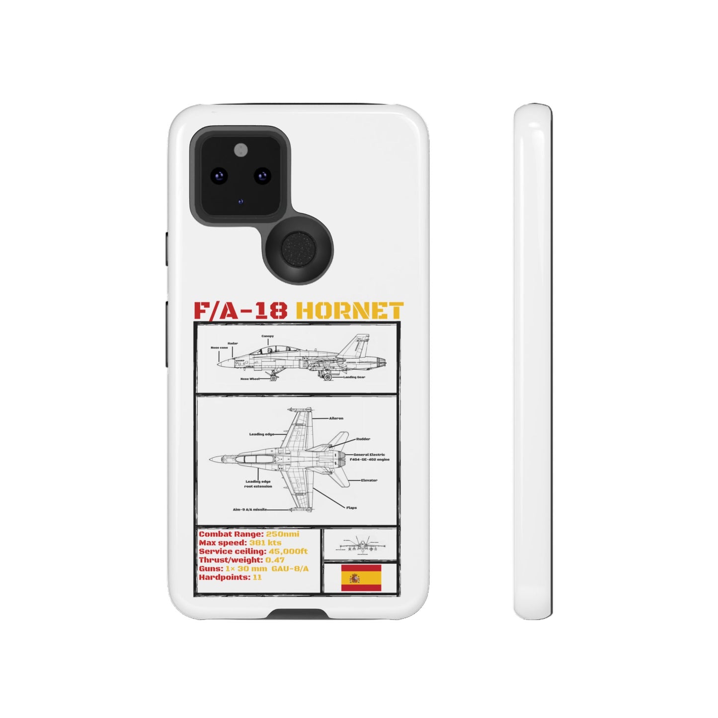 F/A-18 Hornet Schematic edition phone case (EDA Colour-Way)