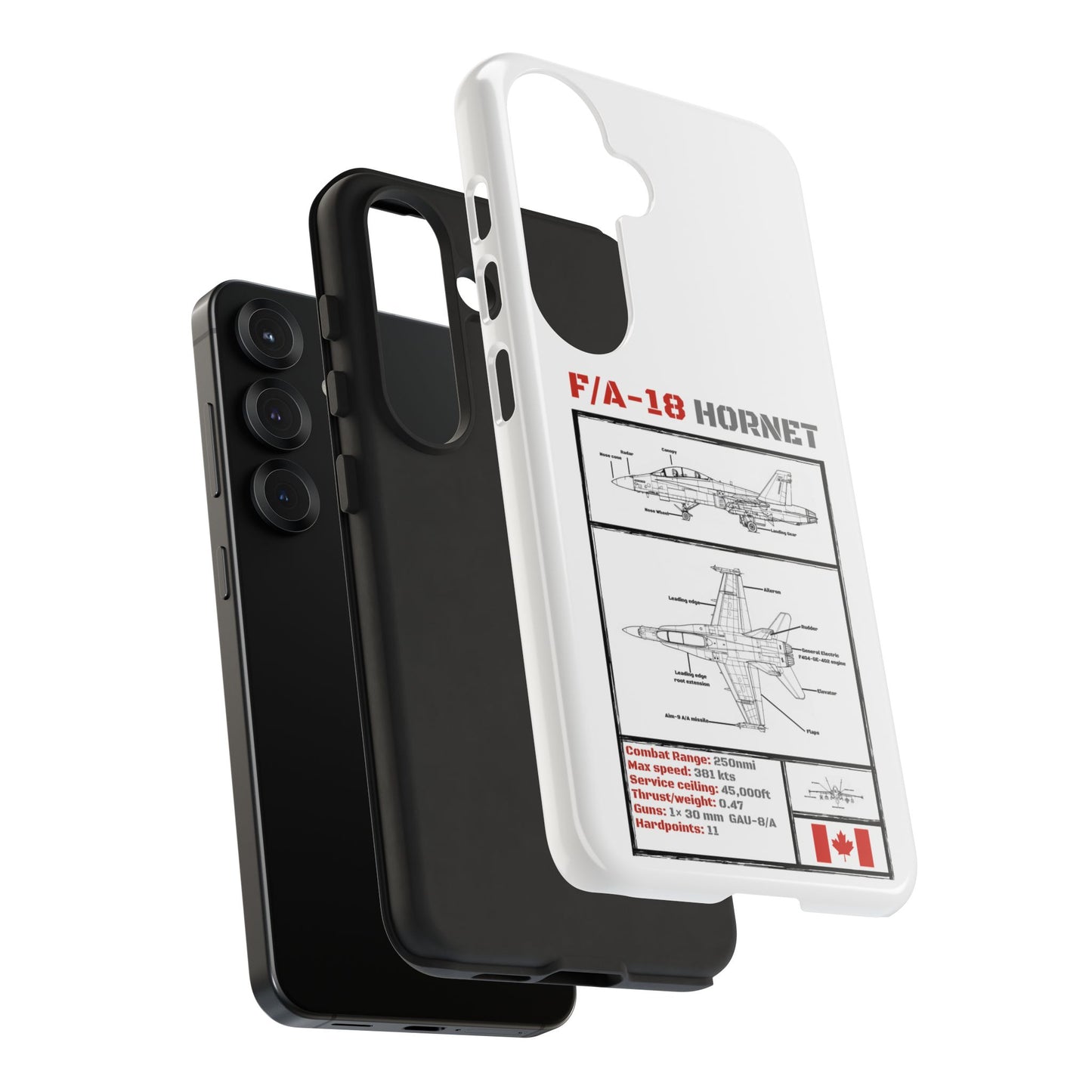 F/A-18 Hornet Schematic edition phone case (RCAF Colour-Way)