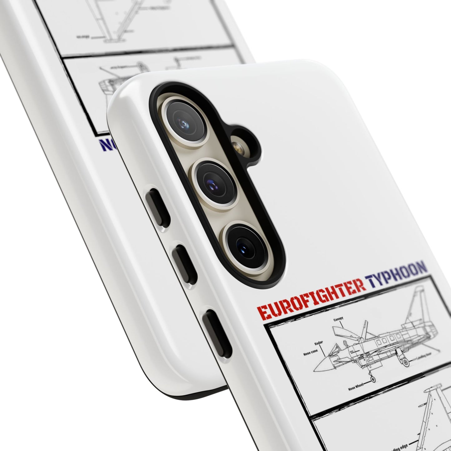Eurofighter typhoon Schematic edition phone case (RAF Colour-Way)