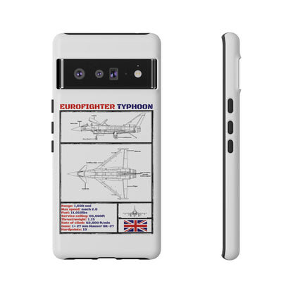 Eurofighter typhoon Schematic edition phone case (RAF Colour-Way)