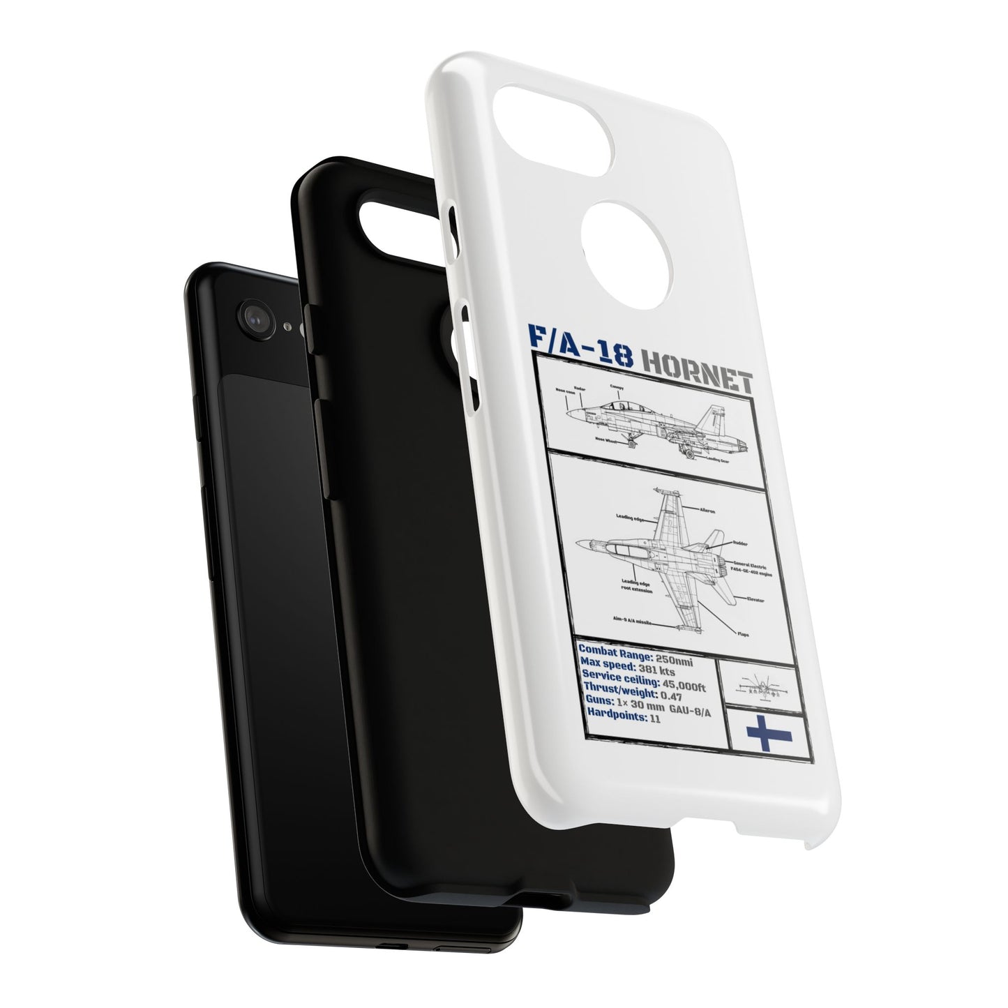 F/A-18 Hornet Schematic edition phone case (FAF Colour-Way)