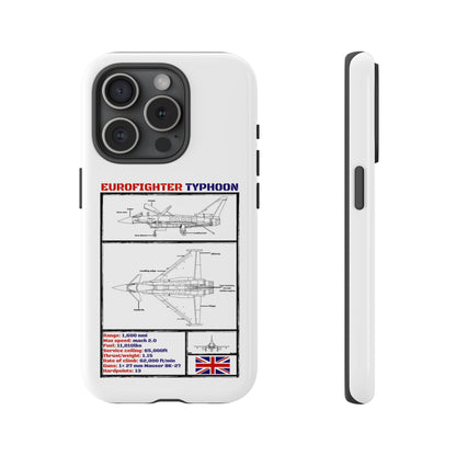 Eurofighter typhoon Schematic edition phone case (RAF Colour-Way)