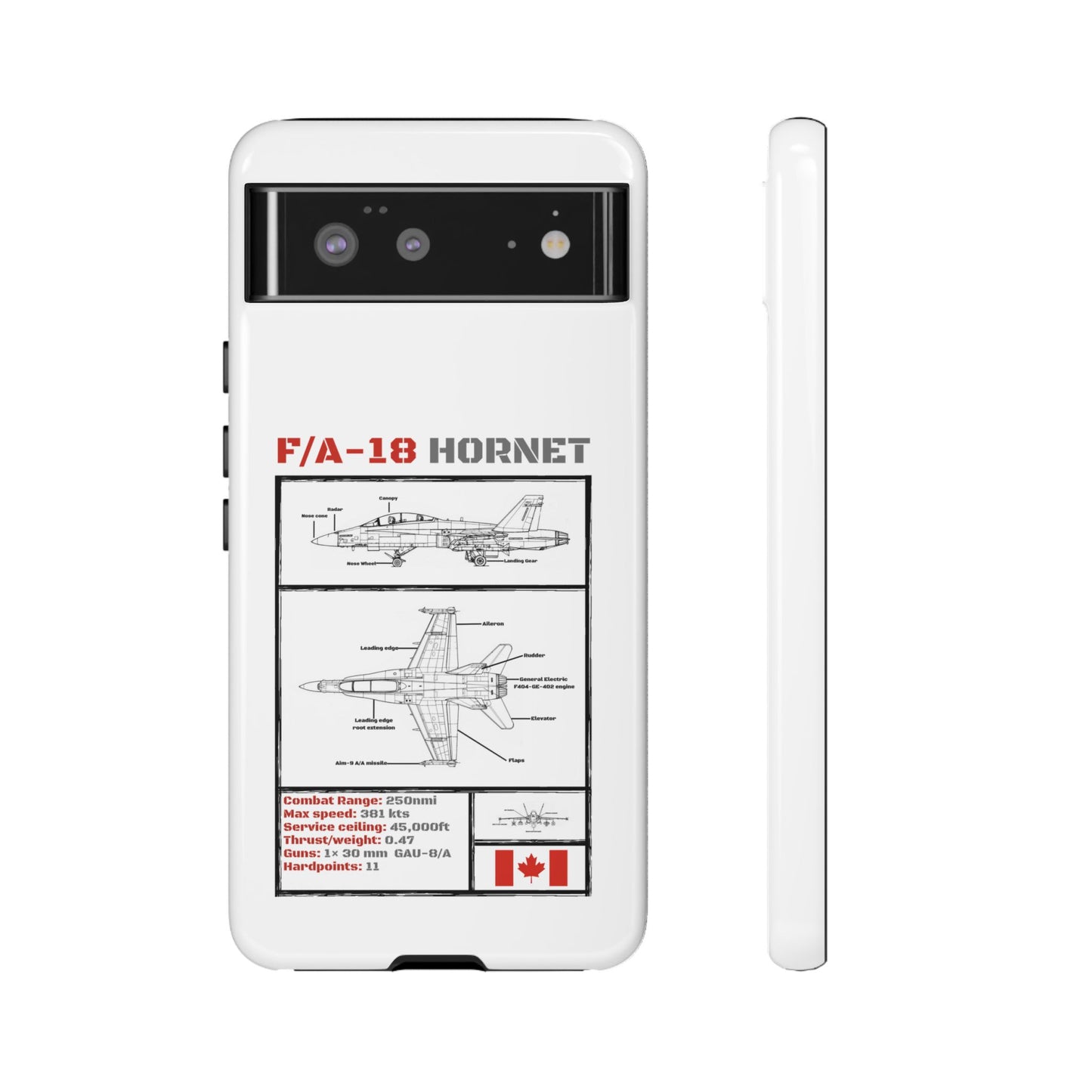 F/A-18 Hornet Schematic edition phone case (RCAF Colour-Way)