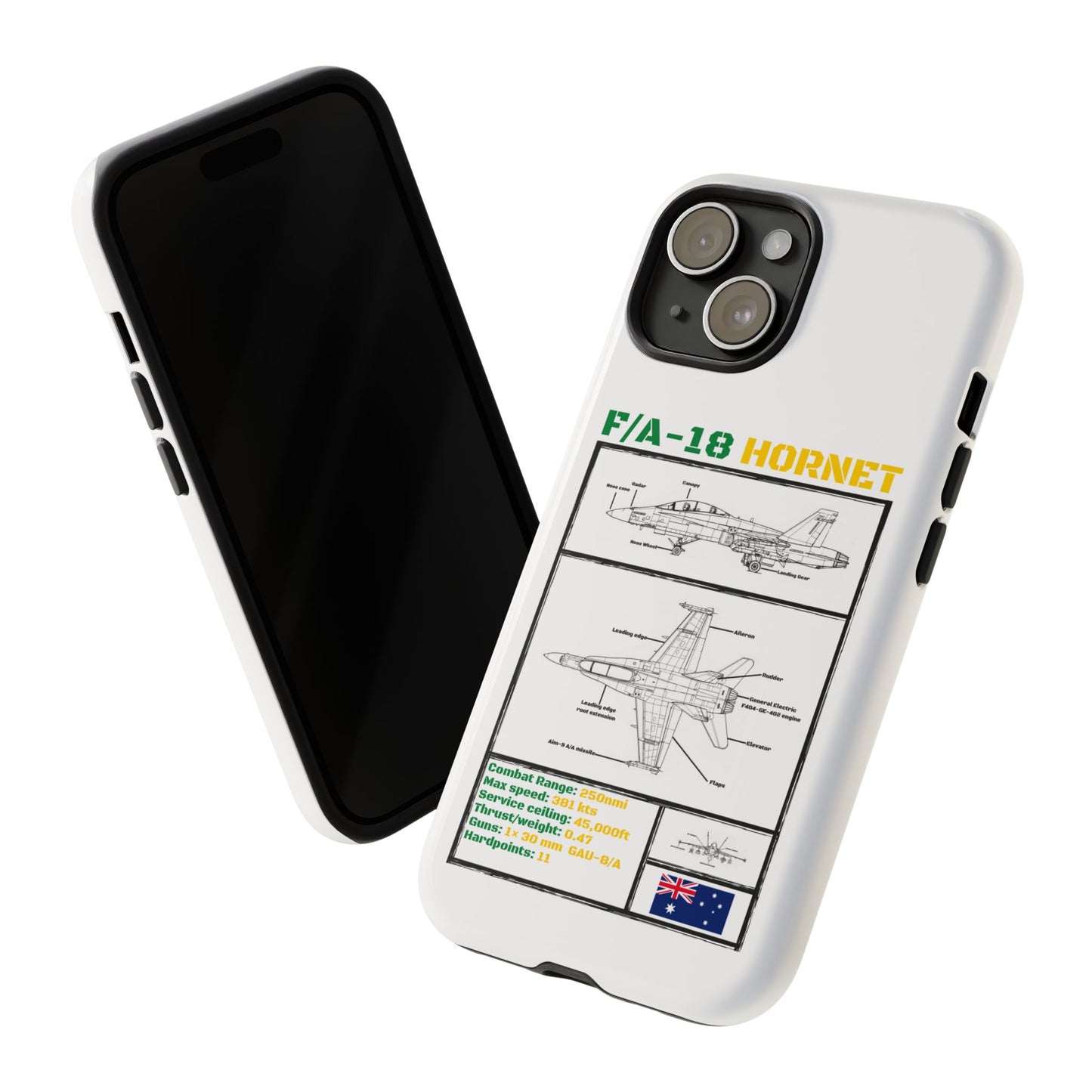 F/A-18 Hornet Schematic edition phone case (RAAF Colour-Way)