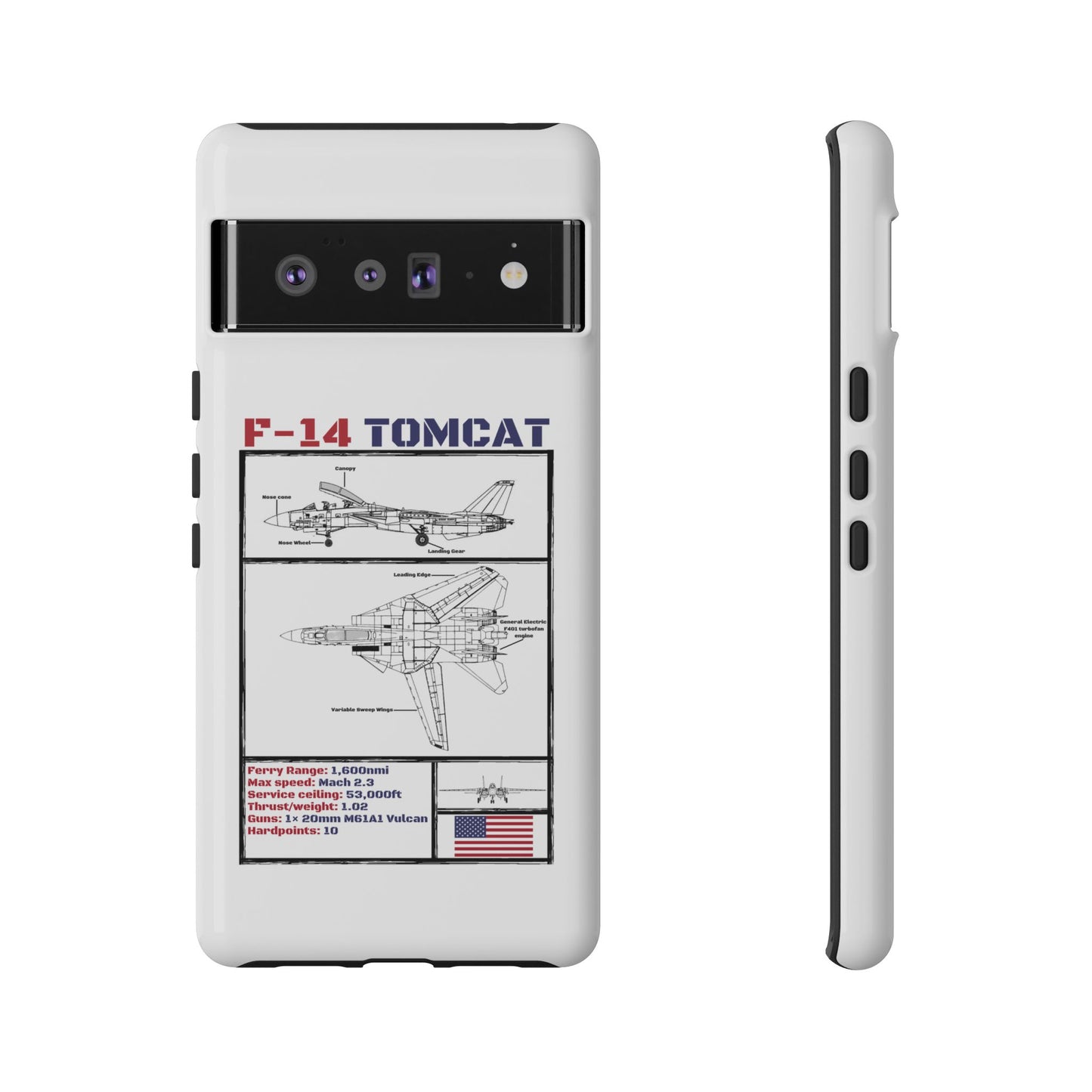 F-14 Tomcat Schematic edition phone case