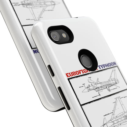 Eurofighter typhoon Schematic edition phone case (RAF Colour-Way)