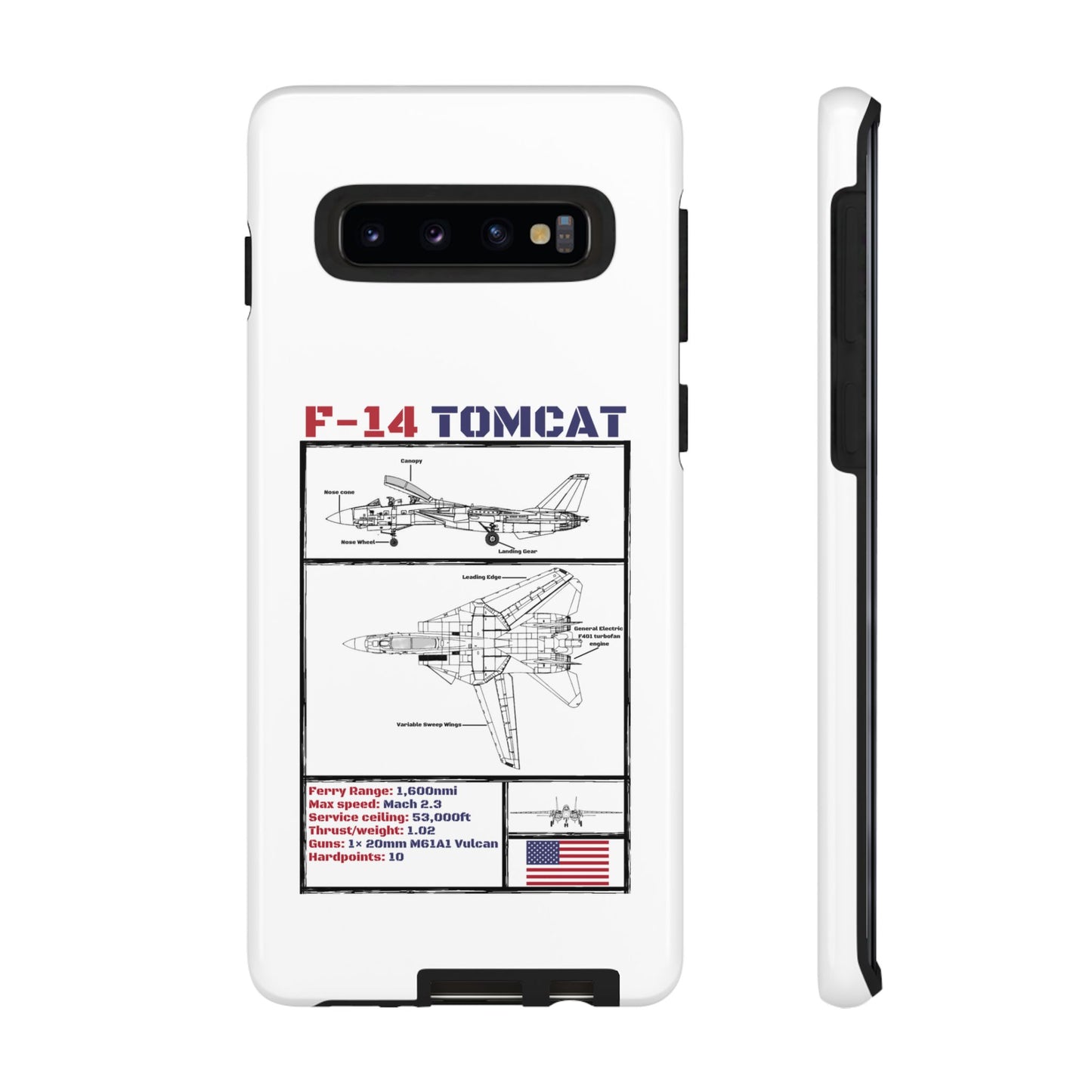 F-14 Tomcat Schematic edition phone case