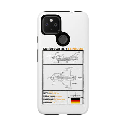 Eurofighter typhoon Schematic edition phone case (Luftwaffe Colour-Way)