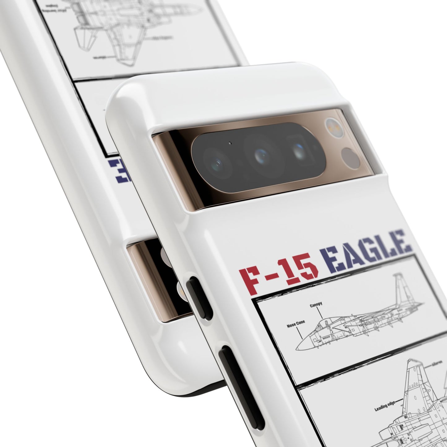 F-15 Schematic edition phone case