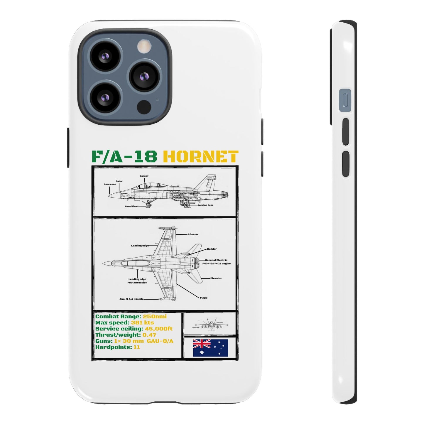 F/A-18 Hornet Schematic edition phone case (RAAF Colour-Way)