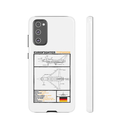 Eurofighter typhoon Schematic edition phone case (Luftwaffe Colour-Way)