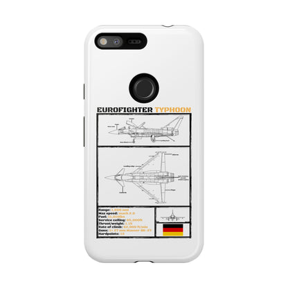 Eurofighter typhoon Schematic edition phone case (Luftwaffe Colour-Way)