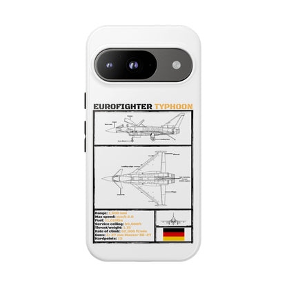 Eurofighter typhoon Schematic edition phone case (Luftwaffe Colour-Way)