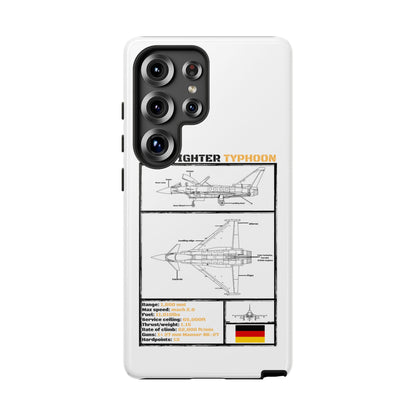 Eurofighter typhoon Schematic edition phone case (Luftwaffe Colour-Way)