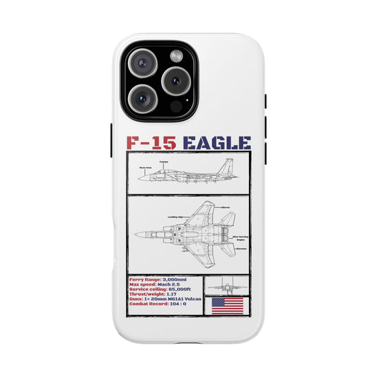 F-15 Eagle Schematic edition phone case (USAF Colour-Way)