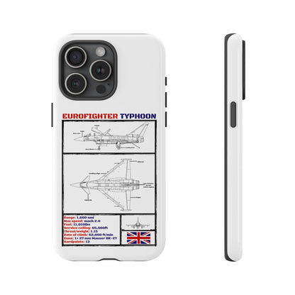 Eurofighter typhoon Schematic edition phone case (RAF Colour-Way)