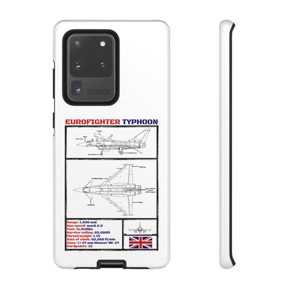 Eurofighter typhoon Schematic edition phone case (RAF Colour-Way)