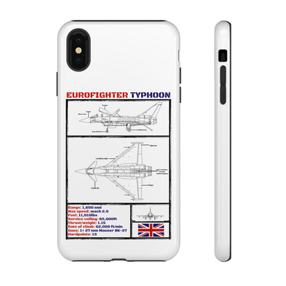 Eurofighter typhoon Schematic edition phone case (RAF Colour-Way)