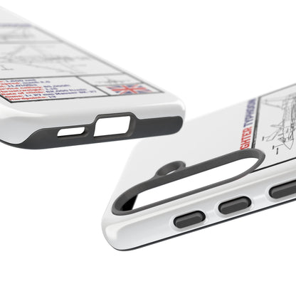 Eurofighter typhoon Schematic edition phone case (RAF Colour-Way)