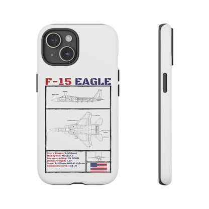 F-15 Schematic rigid Phone Case (USAF colour-ways)