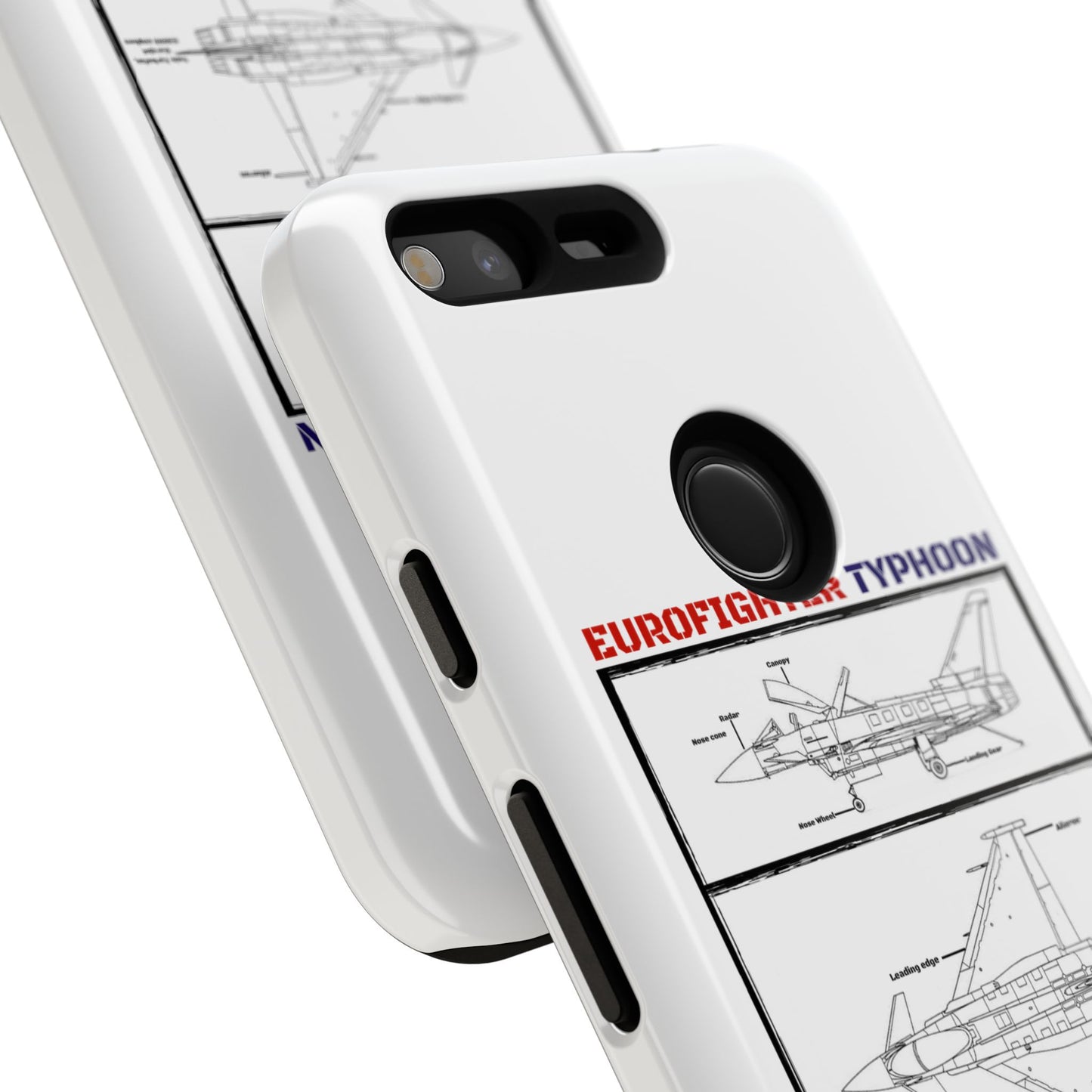 Eurofighter typhoon Schematic edition phone case (RAF Colour-Way)