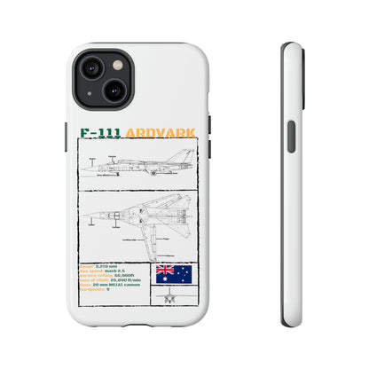 F111 Aardvark  Schematic Durable Phone Case (RAAF colouways)