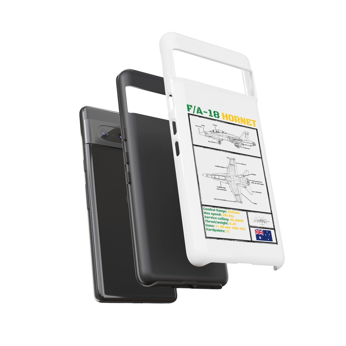 F/A-18 Hornet Schematic edition phone case (RAAF Colour-Way)