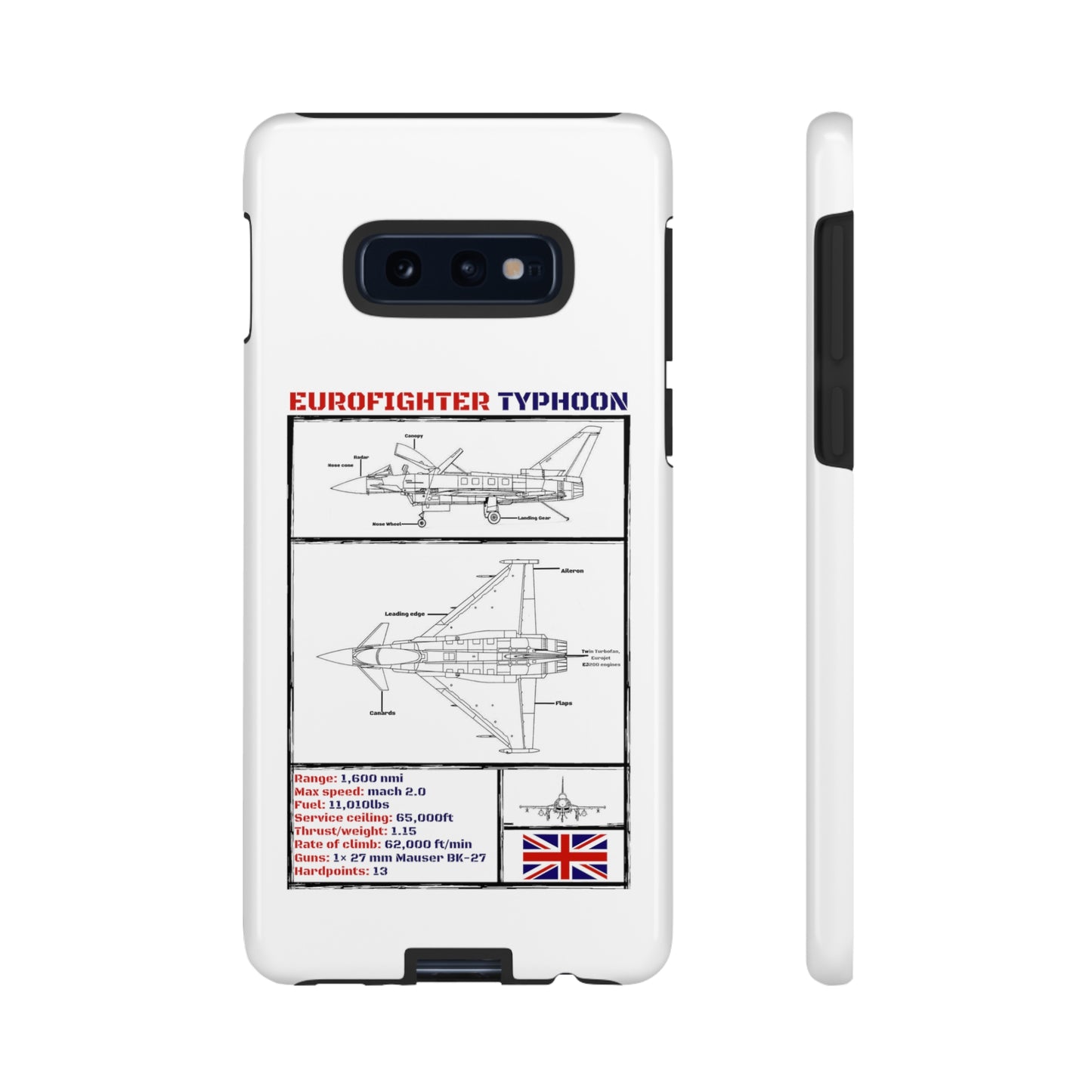 Eurofighter Typhoon Rigid Phone Case (RAF colour-ways)