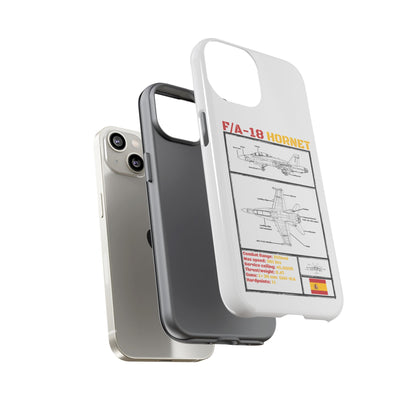 F/A-18 Hornet Schematic edition phone case (EDA Colour-Way)