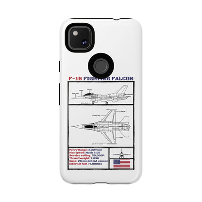 F-16 Fighting Falcon Schematic edition phone case (USAF Colour-Way)