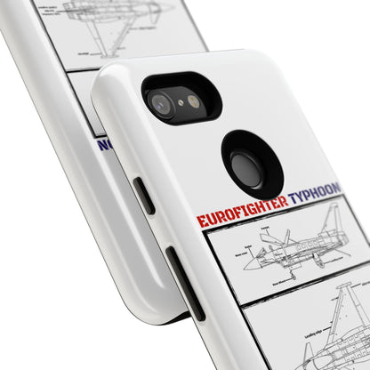 Eurofighter typhoon Schematic edition phone case (RAF Colour-Way)