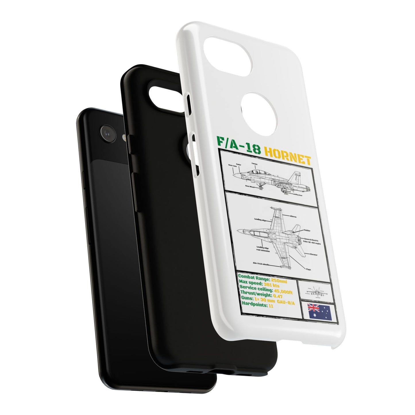 F/A-18 Hornet Schematic edition phone case (RAAF Colour-Way)