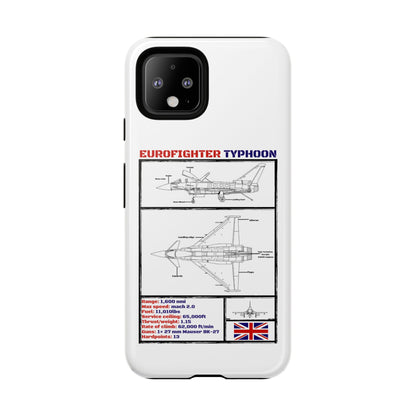 Eurofighter typhoon Schematic edition phone case (RAF Colour-Way)